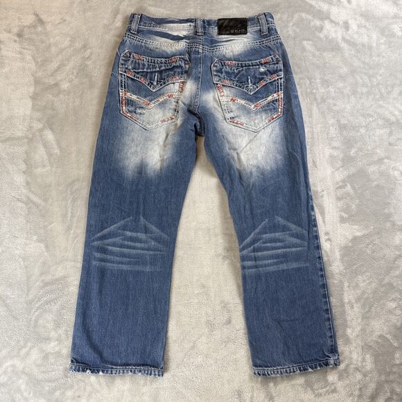 CJ Black Jeans Men 28x26* Blue Straight Relaxed Fit Distressed Denim Pants - Picture 7 of 7